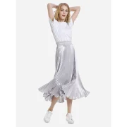 ZAN.STYLE Dolphin Hem Tee - White Fansmadedirect