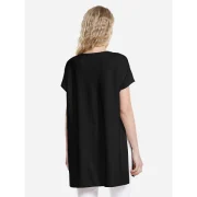ZAN.STYLE Drop Shoulder Sleeve Top - Black Fansmadedirect