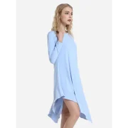 ZAN.STYLE Long Sleeve Dress - Windsor Blue Fansmadedirect