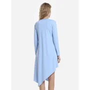 ZAN.STYLE Long Sleeve Dress - Windsor Blue Fansmadedirect