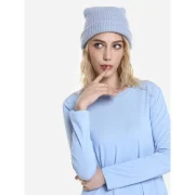 ZAN.STYLE Long Sleeve Dress - Windsor Blue Fansmadedirect
