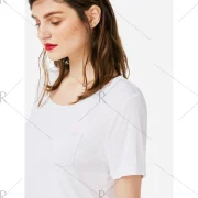 ZAN.TYLE Pocket T-shirt - White Fansmadedirect