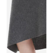 ZAN.TYLE Turtleneck Collar Dress - Charcoal Gray ize Fansmadedirect