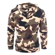 Zip Pockets Drawstring Camouflage Hoodie - Acu Camouflage Fansmadedirect