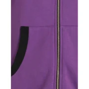Zipper Fluffy Cat Ear Hoodie - Purple Fansmadedirect